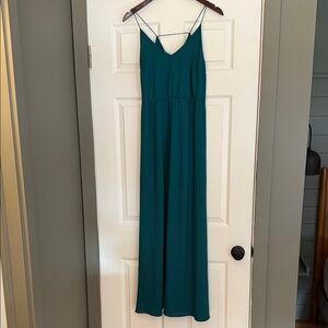 LOFT Teal Elegant Maxi Dress